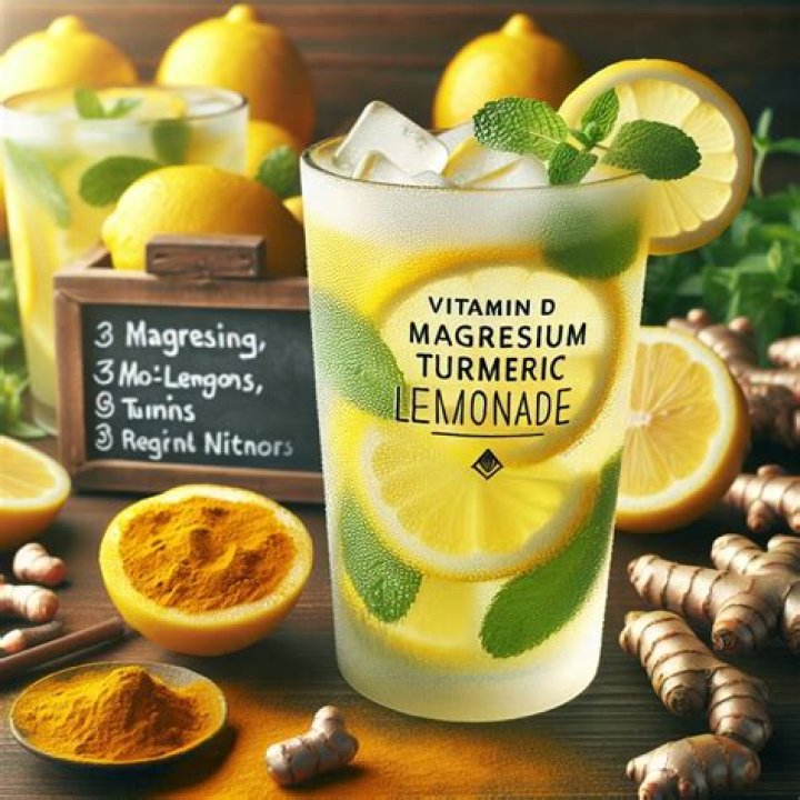 Magnesium Vitamin D Turmeric Ginger And Ashwagandha Lemonade