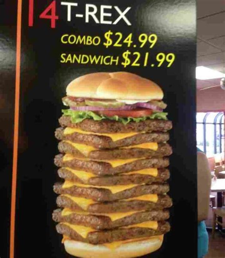 The Wendy's T-Rex Burger (R.I.P.) ·